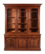 A Victorian mahogany library bookcase