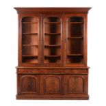 A Victorian mahogany library bookcase