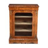 A Victorian walnut, marquetry inlaid and gilt metal mounted side cabinet