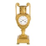 A French Empire ormolu 'amphora' mantel clock, Paris, early 19th century
