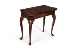 A George II mahogany card table