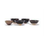 Four Chinese Henan-type bowls