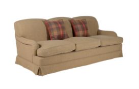 A three seat sofa