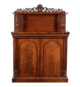 A William IV mahogany side cabinet