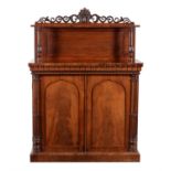 A William IV mahogany side cabinet