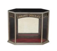 A Victorian Cadburys' Chocolate shop display cabinet
