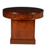 A mahogany rent table in George III style
