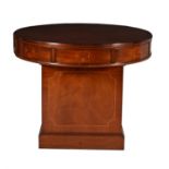 A mahogany rent table in George III style