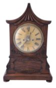 Y A William IV rosewood cased bracket clock
