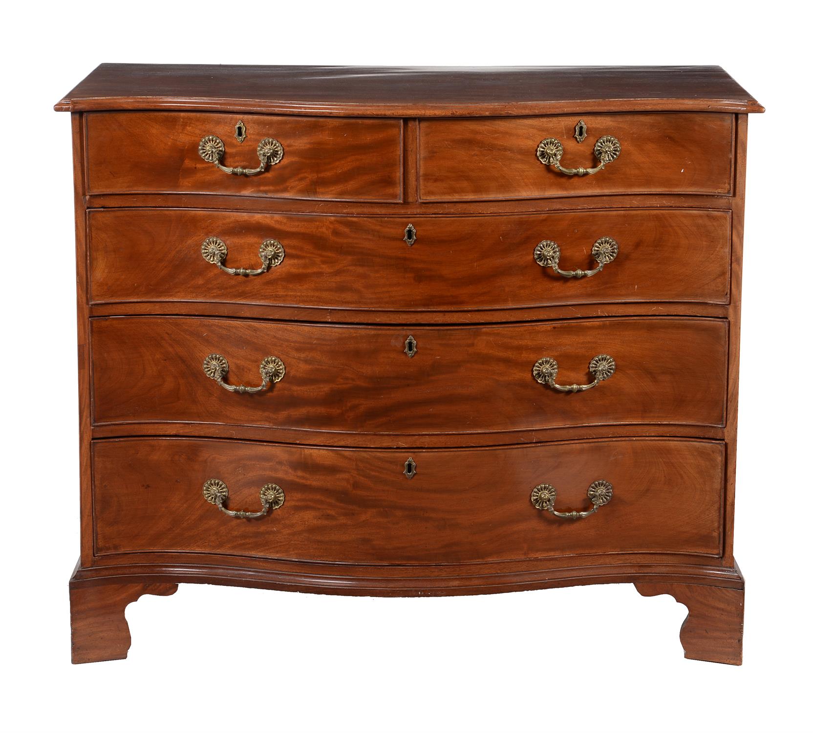 A late George III mahogany chest of drawers