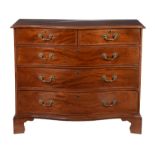 A late George III mahogany chest of drawers