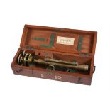 A surveyor's level in a mahogany case