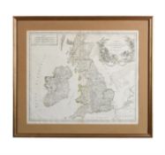 England & Scotland. Vaugandy, Giles, Carte des grandes routes d'Angleterre d'Ecosse et D'Irlande