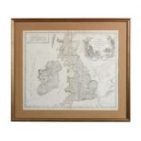 England & Scotland. Vaugandy, Giles, Carte des grandes routes d'Angleterre d'Ecosse et D'Irlande