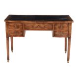 A Louis Phillipe walnut writing table