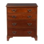 A mahogany chest of drawers in George III style