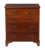 A mahogany chest of drawers in George III style