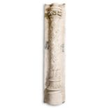 A PLASTER MODEL OF A PILASTER, LATE 19TH CENTURY