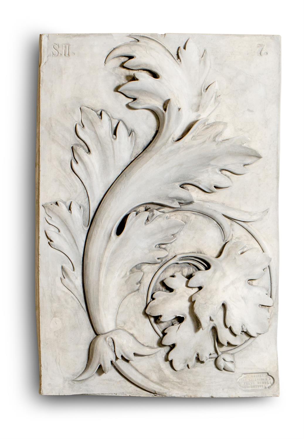 A SET OF FOUR GERMAN PLASTER PANELS, PROBABLY CIRCA 1900 - Image 3 of 10