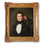 FRENCH SCHOOL (19TH CENTURY) AND LATER JAMES PERKINS, PORTRAIT OF A GENTLEMAN