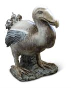 A LARGE STUDIO POTTERY STONEWARE MODEL OF A DODO BY COLIN KELLAM (B. 1942)