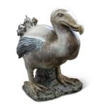 A LARGE STUDIO POTTERY STONEWARE MODEL OF A DODO BY COLIN KELLAM (B. 1942)