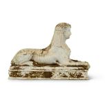 A PLASTER MODEL OF A SPHINX, EARLY 20TH CENTURY