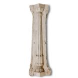 A COLLECTION OF TEN ASSORTED COLUMNAR PLASTER MOULDINGS, 19TH AND 20TH CENTURY