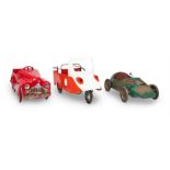 GROUP OF THREE PEDAL CARS