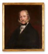 ENGLISH SCHOOL (19TH CENTURY) AND LATER JAMES PERKINS, PORTRAIT OF WILLIAM JEFFREYS OF COTON HILL