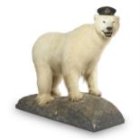 Y A TAXIDERMY POLAR BEAR, 21ST CENTURY