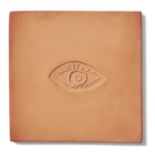 λ A LIMITED EDITION EMBOSSED TERRACOTTA TILE 'EYE', PABLO PICASSO (1881-1973) FOR MADOURA