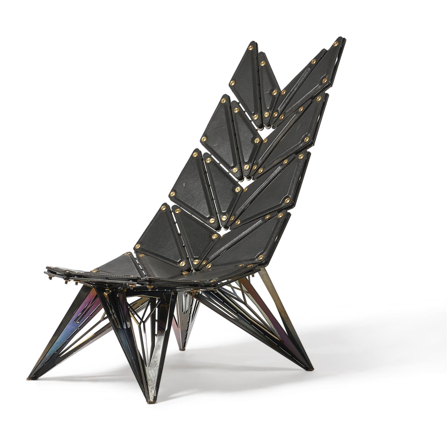 A CRYSTAL INSPIRED LOUNGE CHAIR, BY IAN DOUGLAS-JONES