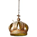 A GILT PAINTED METAL MODEL OF A CORONET, 19TH CENTURY