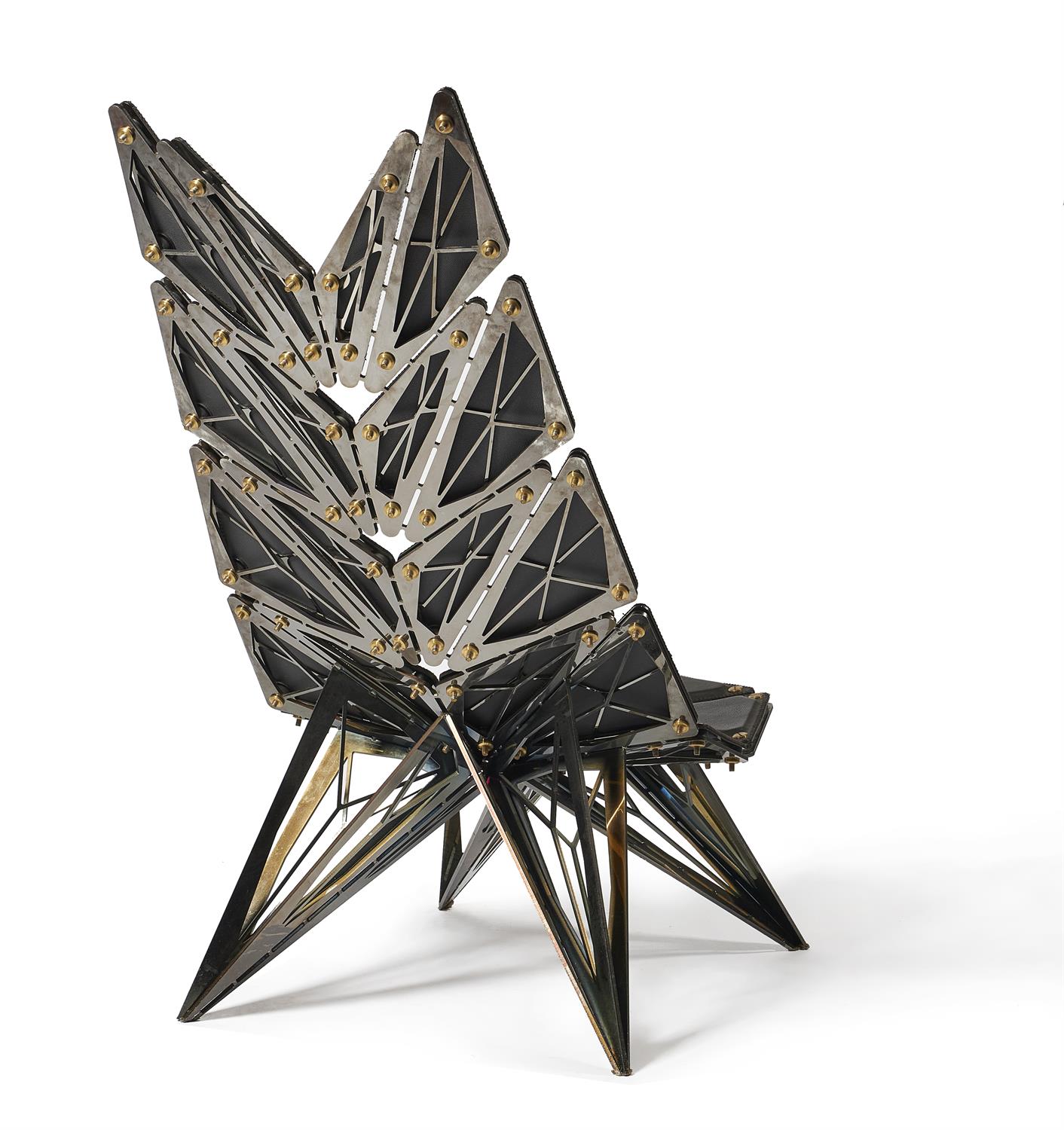 A CRYSTAL INSPIRED LOUNGE CHAIR, BY IAN DOUGLAS-JONES - Image 2 of 5