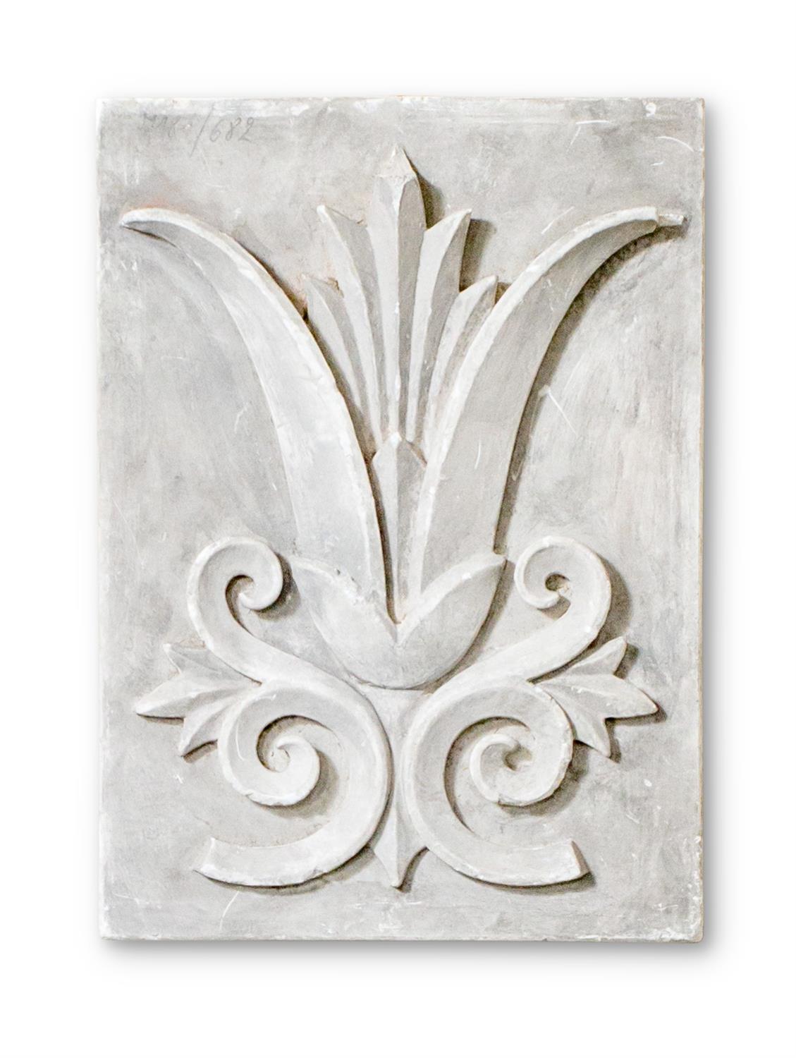 A SET OF FOUR GERMAN PLASTER PANELS, PROBABLY CIRCA 1900 - Image 6 of 10