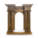 A GILTWOOD AND COMPOSITION ARCHITECTURAL MODEL