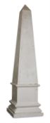 AN OVERSIZED PLASTER MODEL OF AN OBELISK, MODERN