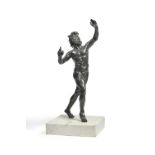 A PATINATED BRONZE MODEL OF THE DANCING FAUN, 20TH CENTURY