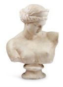 A PLASTER BUST OF VENUS DE CAPUA, AFTER THE ANTIQUE