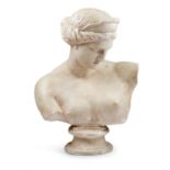 A PLASTER BUST OF VENUS DE CAPUA, AFTER THE ANTIQUE