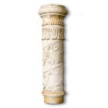 A LARGE PLASTER CAST OF A COLUMN SECTION, 19TH/20TH CENTURY