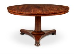 A VICTORIAN ROSEWOOD CENTRE TABLE, MID 19TH CENTURY