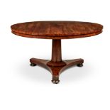 A VICTORIAN ROSEWOOD CENTRE TABLE, MID 19TH CENTURY