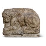 AN IMPRESSIVE SCULPTED PLASTER CAST OF THE 'LION TOMB'