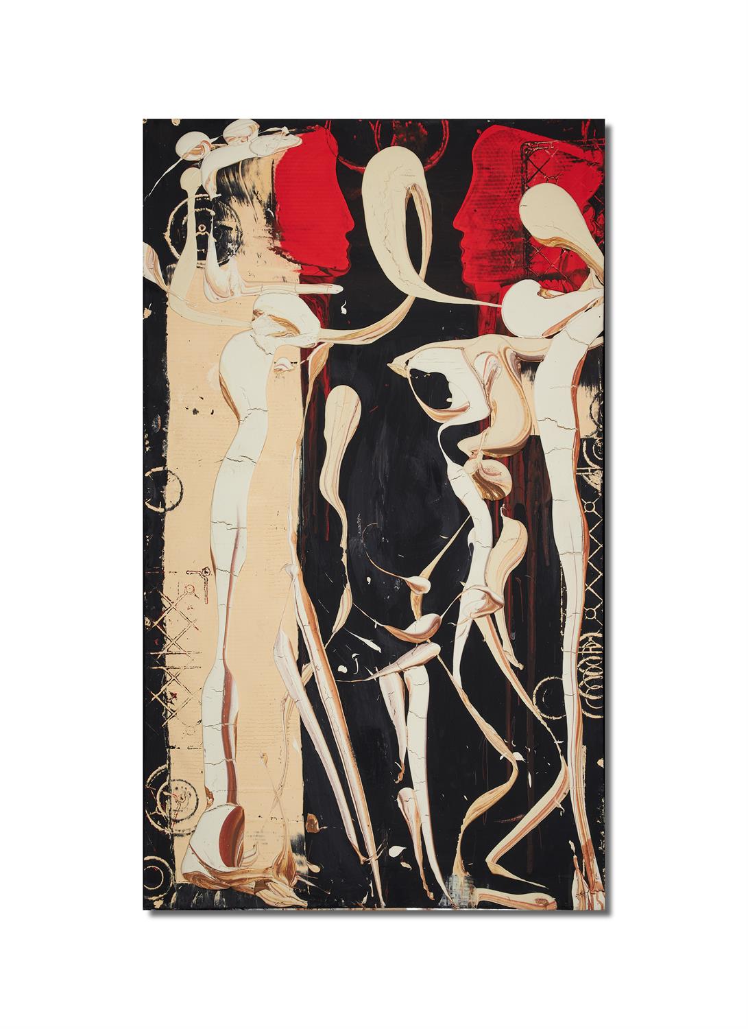 λ AGUSTÍ PUIG (SPANISH B.1957), FIGURE AND CURTAIN, 2016