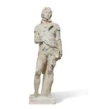 A LIFESIZE PLASTER STATUE OF ADMIRAL LORD NELSON, 20TH CENTURY