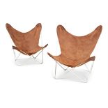 A PAIR OF BUTTERFLY CHAIRS, DESIGNED 1938
