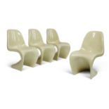 A SET OF FOUR PANTON CHAIRS