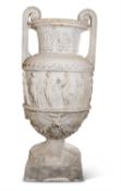 A LARGE PLASTER MODEL OF AN URN IN GEORGE III NEOCLASSICAL STYLE, 20TH CENTURY
